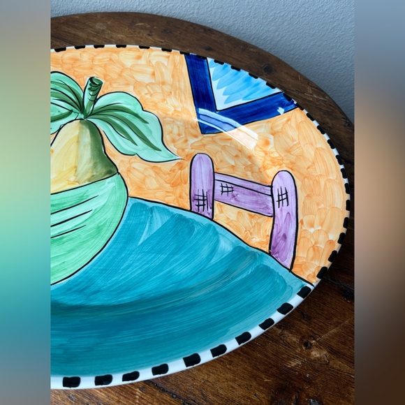 Alcobaca Portugal Platter With Fruit design - Picture 8 of 9